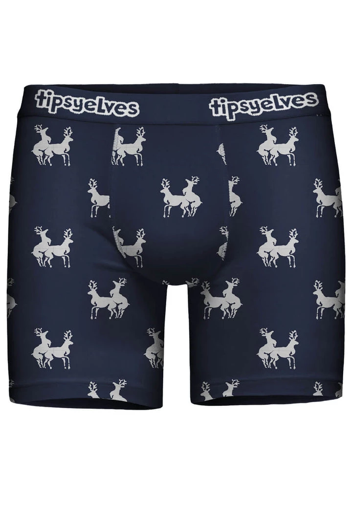 Tipsy Elves Men's Navy Nookie Boxer Briefs