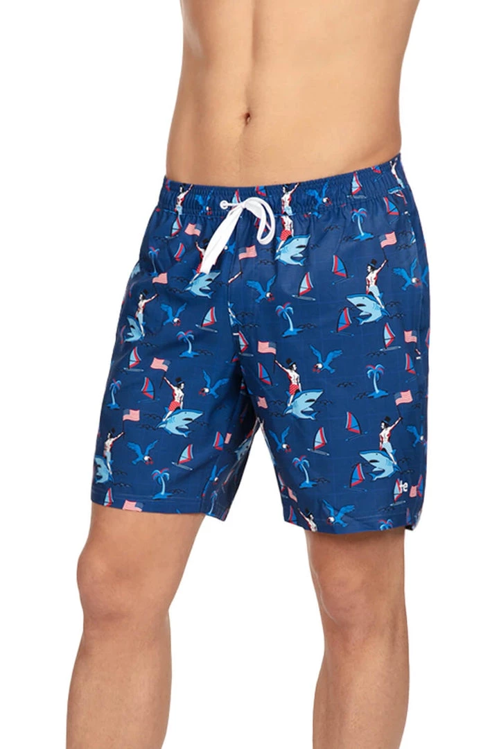 Tipsy Elves Fin Riding Founder Stretch Swim Trunks