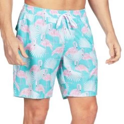 Tipsy Elves Flamingo Stretch Swim Trunks