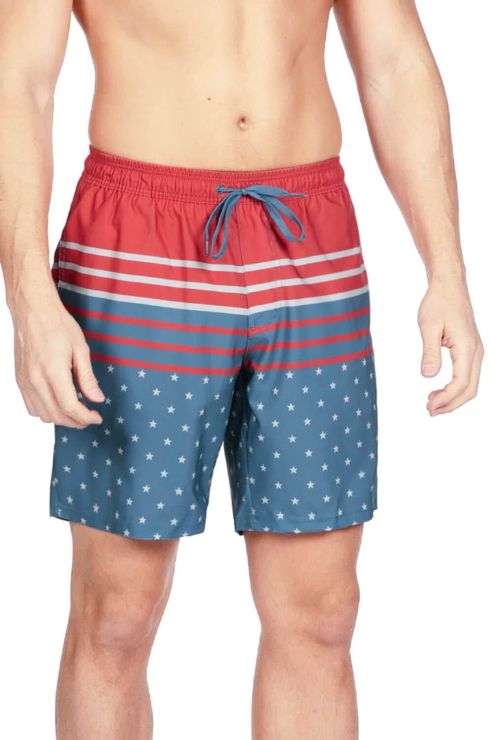 Tipsy Elves Freedom's Calling Stretch Swim Trunks
