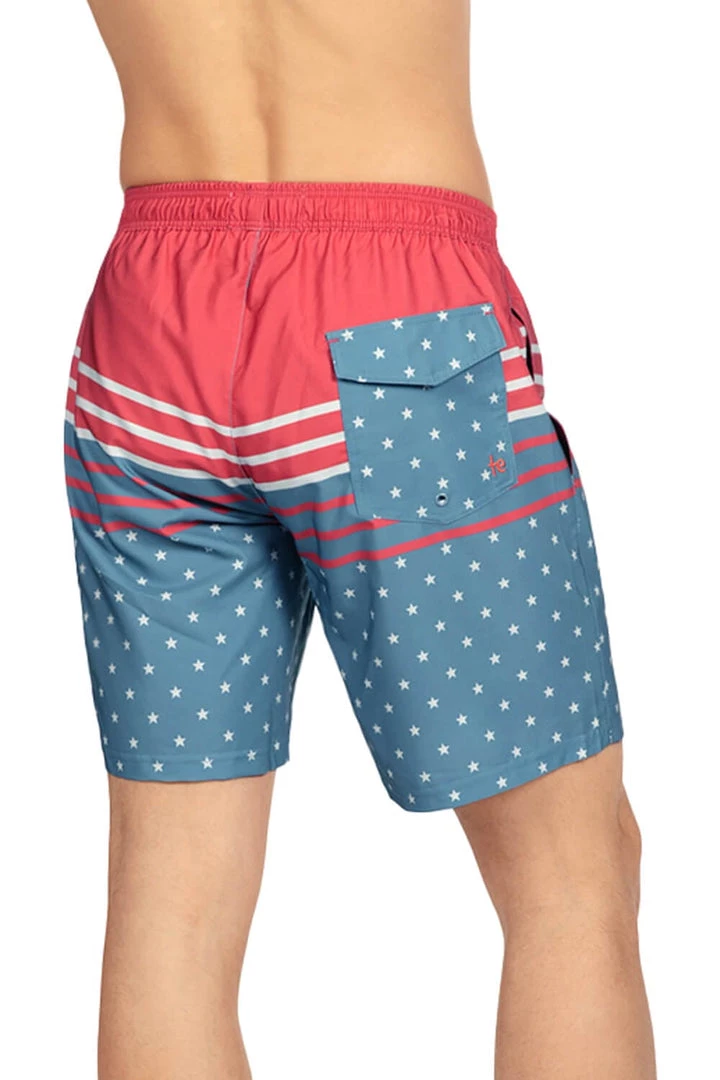 Tipsy Elves Freedom's Calling Stretch Swim Trunks