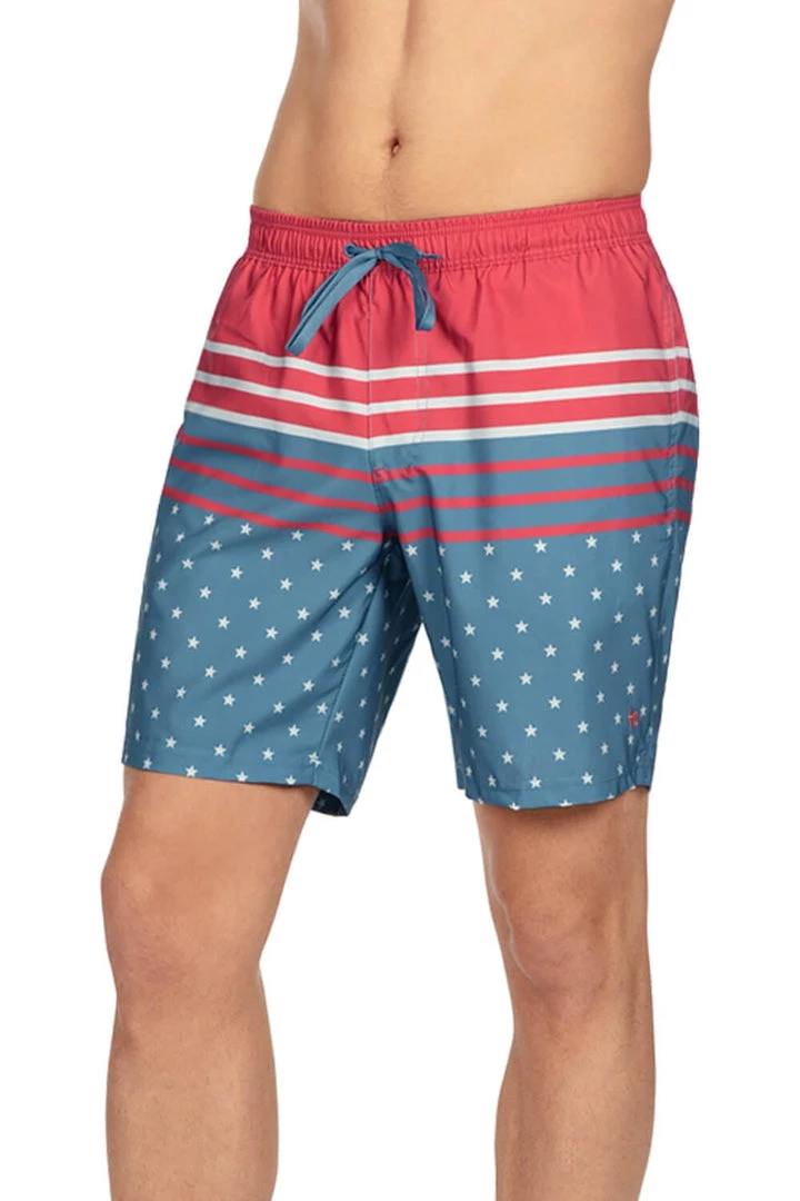 Tipsy Elves Freedom's Calling Stretch Swim Trunks