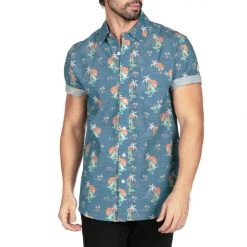 Tipsy Elves Men's Gator Flavor Hawaiian Shirt