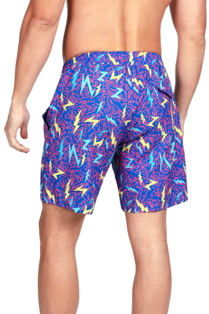 Tipsy Elves Grease Lightning Stretch Swim Trunks