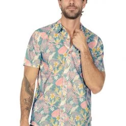 Tipsy Elves Men's Talk Birdie To Me Hawaiian Shirt