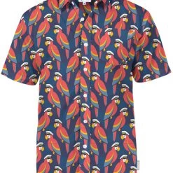 Tipsy Elves Men's Polly Wanna Captain Hawaiian Shirt