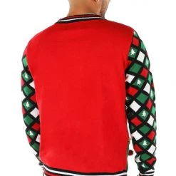 Tipsy Elves Men's Naughty Or Nice Reversible Sequin Ugly Christmas Sweater