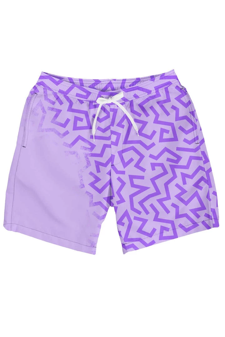 Tipsy Elves Men Funky Freestyle Color Changing Swim Trunks
