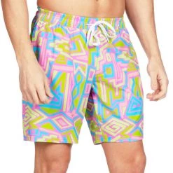 Tipsy Elves Retro Ride Stretch Swim Trunks Men