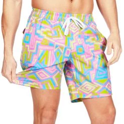 Tipsy Elves Retro Ride Stretch Swim Trunks Men
