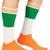 Tipsy Elves Men's Irish Flag Shot Socks With Pockets