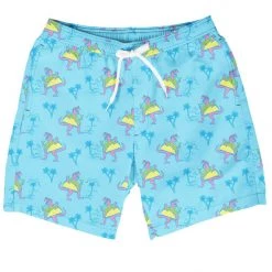Tipsy Elves Men Tacosaurus Stretch Swim Trunks