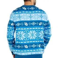 Tipsy Elves Men's Fair Isle Hanukkah Sweater