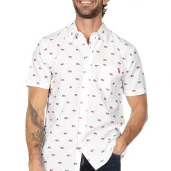 Tipsy Elves Men's USA Grand Ol' Flag Button Down Shirt