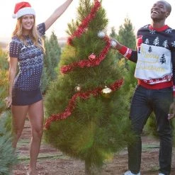 Tipsy Elves Men's Yellow Snow Ugly Christmas Sweater