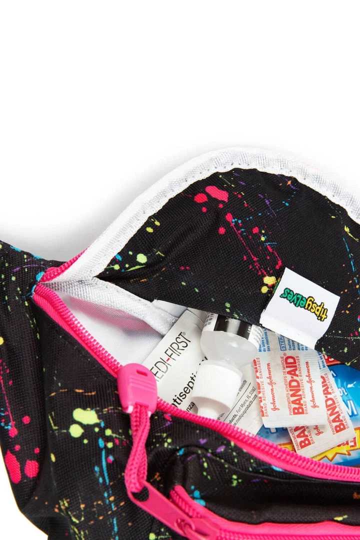 Tipsy Elves Neon Nightcrawl Fanny Pack With Drink Holder