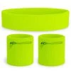 Tipsy Elves Neon Yellow Zippered Sweatband Set