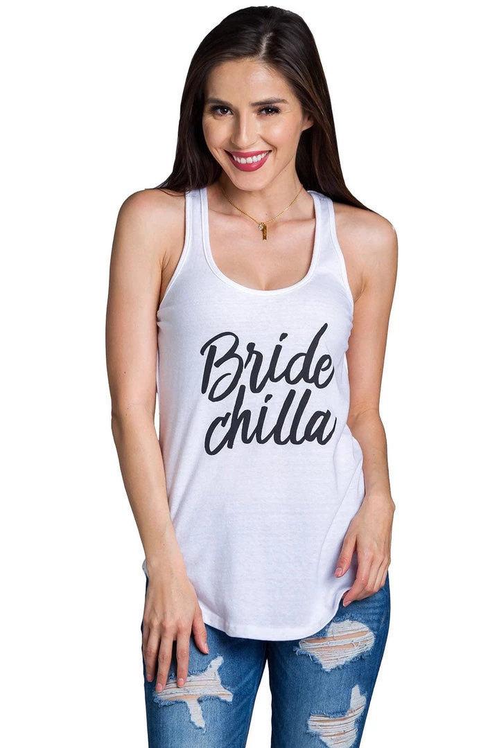 Tipsy Elves Women's Bridechilla Tank Top