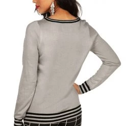 Tipsy Elves Women's Sequin Flamingo Ugly Christmas Sweater