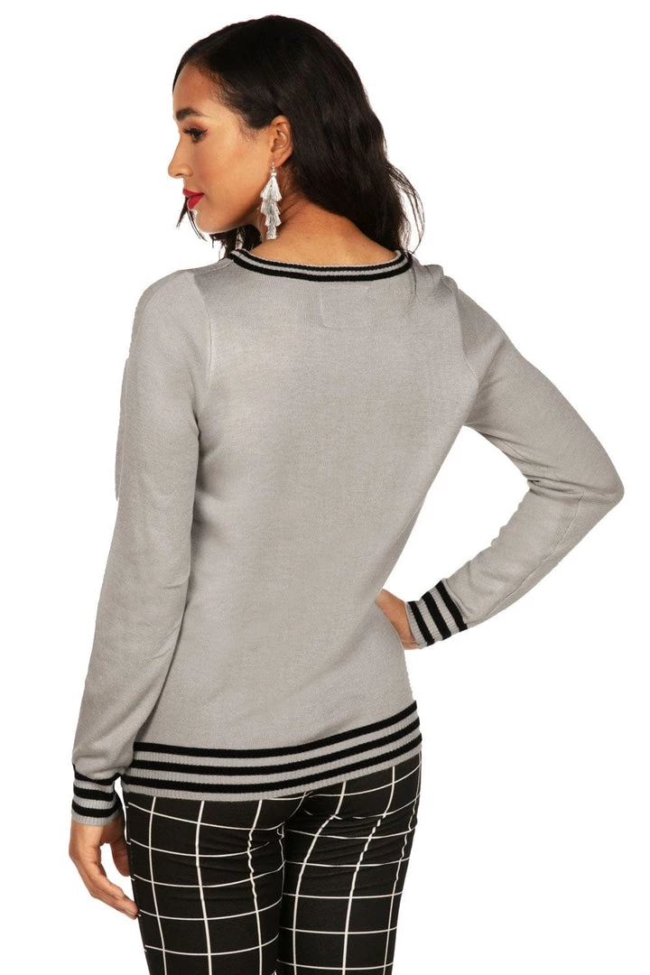 Tipsy Elves Women's Sequin Flamingo Ugly Christmas Sweater