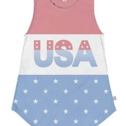 Tipsy Elves Women's Faded Flag Tank Top