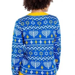 Tipsy Elves Women's Menorah Print Cardigan
