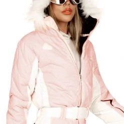 Tipsy Elves Women's Powder Pink Ski Suit