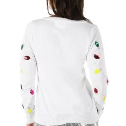 Tipsy Elves Women's Sequin Lights Ugly Christmas Sweater