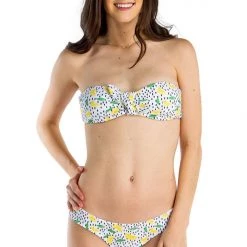 Tipsy Elves Women's Sweet Lemon Bikini Top