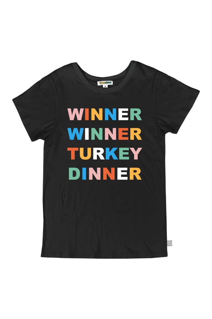 Tipsy Elves Women's Winner Winner Turkey Dinner Tee