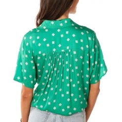 Tipsy Elves Women's Irish Classic Tie-Front Shirt