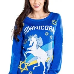 Tipsy Elves Women's Jewnicorn Sweater
