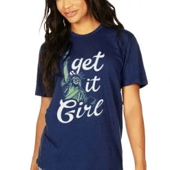 Tipsy Elves Women's Get It Girl Oversized Boyfriend Tee