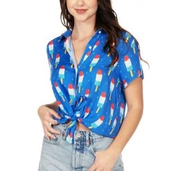 Tipsy Elves Women's Grand Finale Button Down Shirt