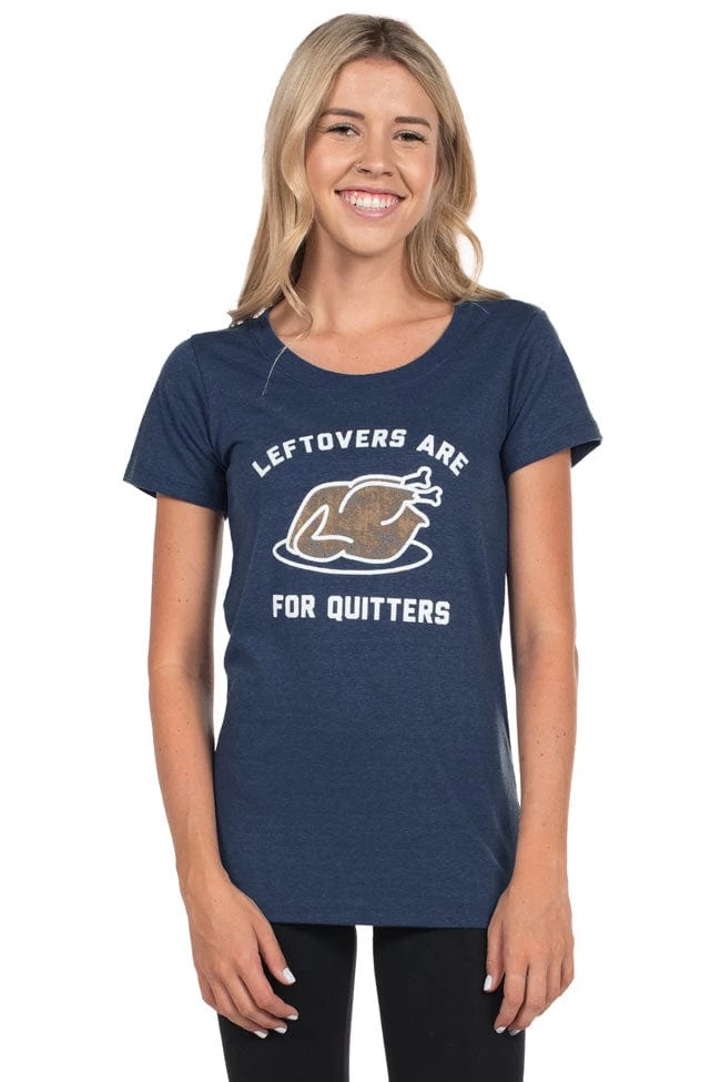 Tipsy Elves Women's Leftovers Are For Quitters Tee